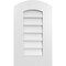 Ekena Millwork Arch Top Surface Mount PVC Gable Vent: Functional, w/ 3-1/2"W x 1"P Standard Frame, 14"W x 24"H GVPAR14X2401SF - alternate 1